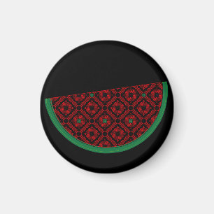 Palestine watermelon Embroidery red tatreez Magnet