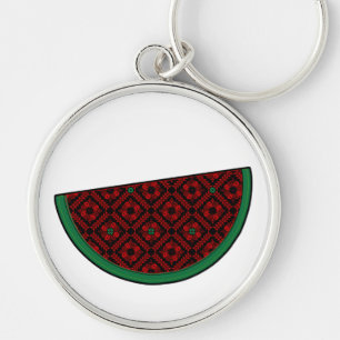 Palestine watermelon Embroidery red tatreez Schlüsselanhänger