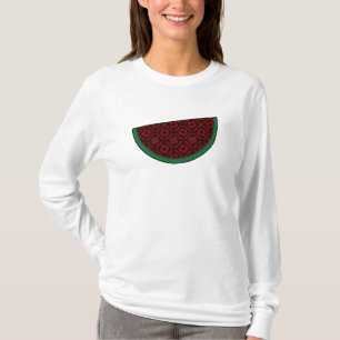 Palestine watermelon Embroidery red tatreez T-Shirt