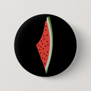 Palestine Watermelon Flag Map Freie Palästinenser. Button