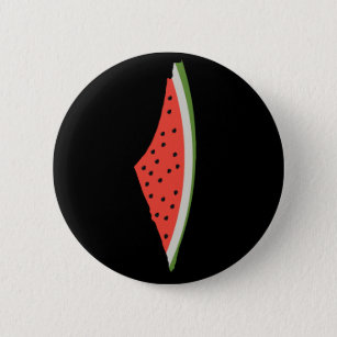Palestine Watermelon Flag Map Freie Palästinenser. Button