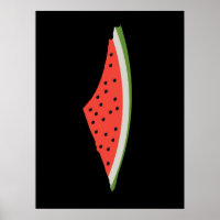 Palestine Watermelon Flag Map Freie Palästinenser.