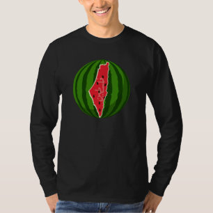 Palestine Watermelon Flag Map Freie Palästinenser. T-Shirt