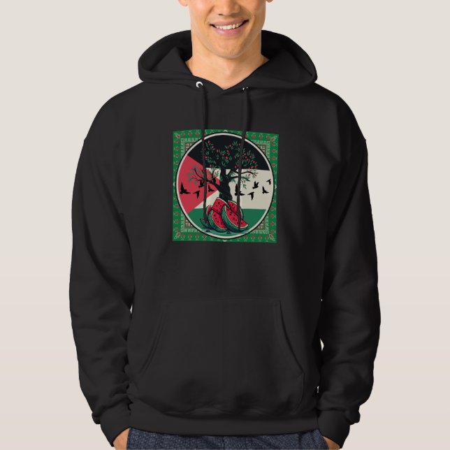 palestine watermelon - Freiheit für die Palästinen Hoodie (Vorderseite)
