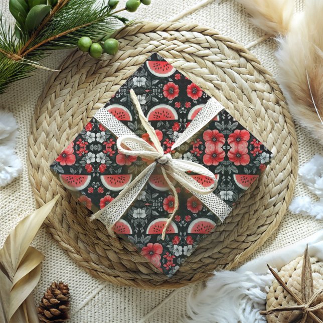 Palestine Watermelon Geschenkpapier (Free Palestine Watermelon Wrapping Paper )