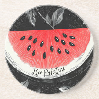 Palestine Watermelon Getränkeuntersetzer