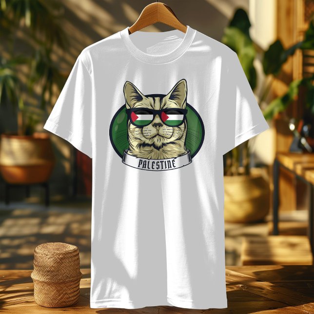 Palestinenkatzenflagge T-Shirt (Von Creator hochgeladen)