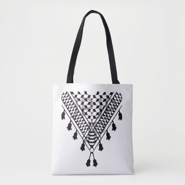 Palestinian Keffiyeh Tote Bag (Vorderseite)