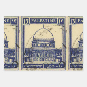 palestinische antike Briefmarke 1920 Geschenkpapier Set