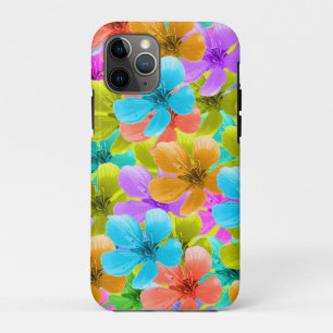 Palette der Natur: Tribfarbene Blüten Case-Mate iPhone Hülle