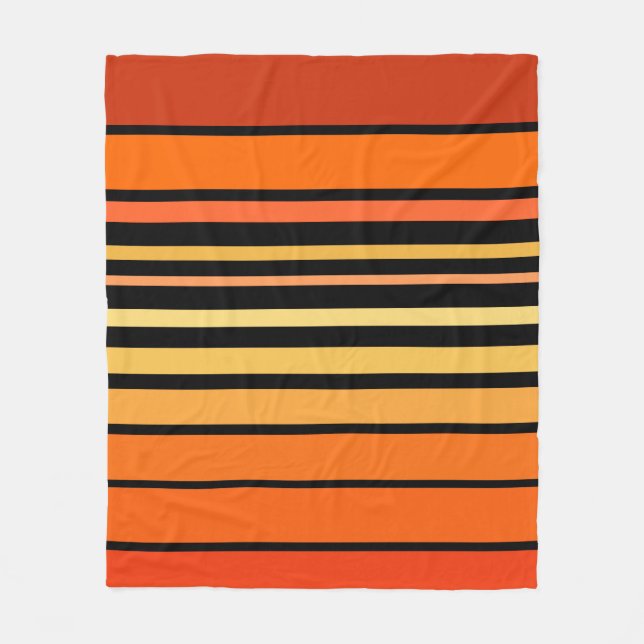 Palette der orangen Farblinien Fleecedecke (Vorderseite)