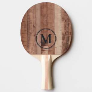 Palette Holzbrett Monogramm Tischtennis Schläger
