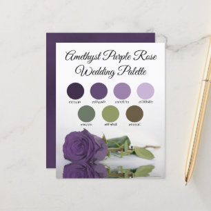 Palette Lila Hochzeitfarben der Amethyst-Rose