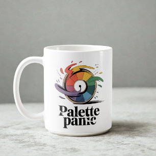 Palette Panik Designerleben-Witz Kaffeetasse