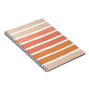 Palette Warmer Pinsel Strokes Notizblock