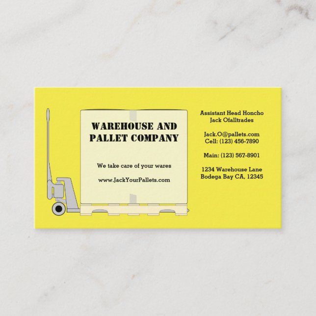 Paletten-Jack Visitenkarte (Vorderseite)