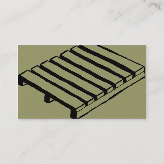 Paletten-Visitenkarten Visitenkarte (Rückseite)