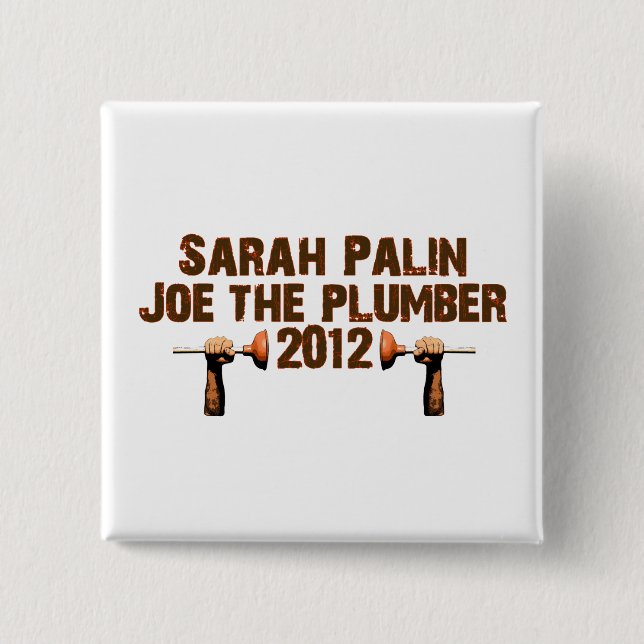 Palin Joe der Klempner 2012 Button (Vorderseite)