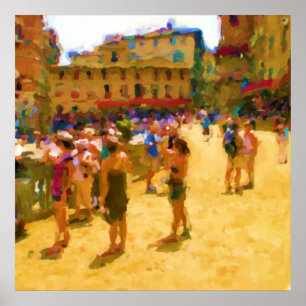 Palio in Siena Poster