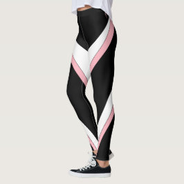 Palisade entwirft rosa Fließband Leggings