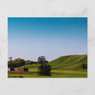 Palisade und Monks Mound, Ilinois Postkarte