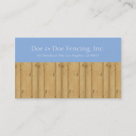 Palisadenzaun/Zaun von Auftragnehmer-lt blauer Visitenkarte