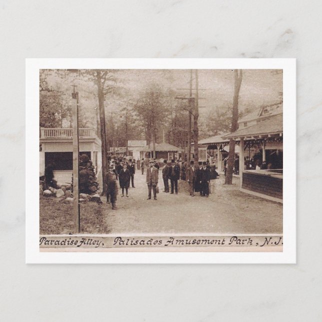 Palisades Amusement Park, New Jersey, 1909 Postkarte (Vorderseite)