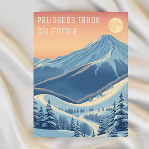 Palisades Tahoe California Skiurlaub Postkarte