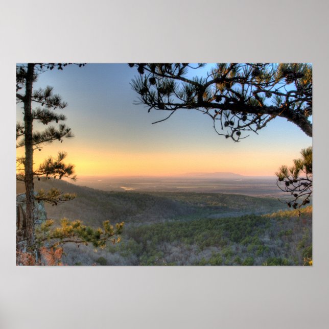 Palisades View, Petit Jean Staat Park Arkansas Poster (Vorne)