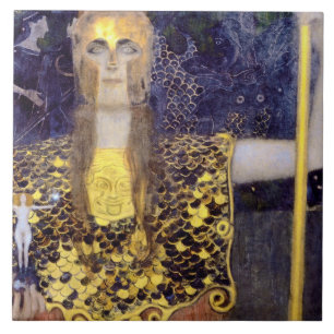 Pallas Athena, Gustav Klimt Fliese