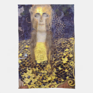 Pallas Athena, Gustav Klimt Geschirrtuch