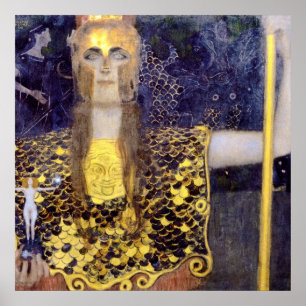 Pallas Athena, Gustav Klimt Poster