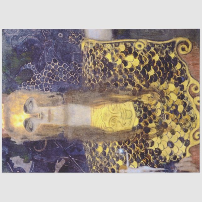 Pallas Athena, Gustav Klimt Seidenpapier (Vorderseite)