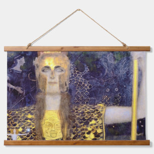 Pallas Athena, Gustav Klimt Wandteppich Mit Holzrahmen