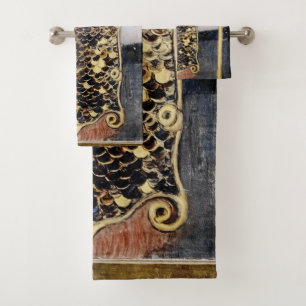 Pallas Athena von George & Gustav Klimt Badhandtuch Set