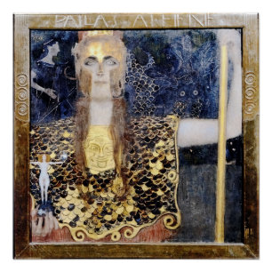 Pallas Athena von George Klimt, verbessert durch d Poster