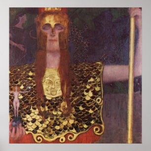 Pallas Athena von Gustav Klimt Poster