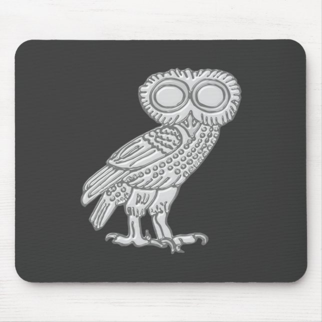 Pallas Athene Athena Eule owl Mousepad (Vorne)