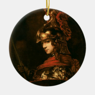 Pallas Athene oder, gepanzerte Zahl, 1664-65 Keramikornament