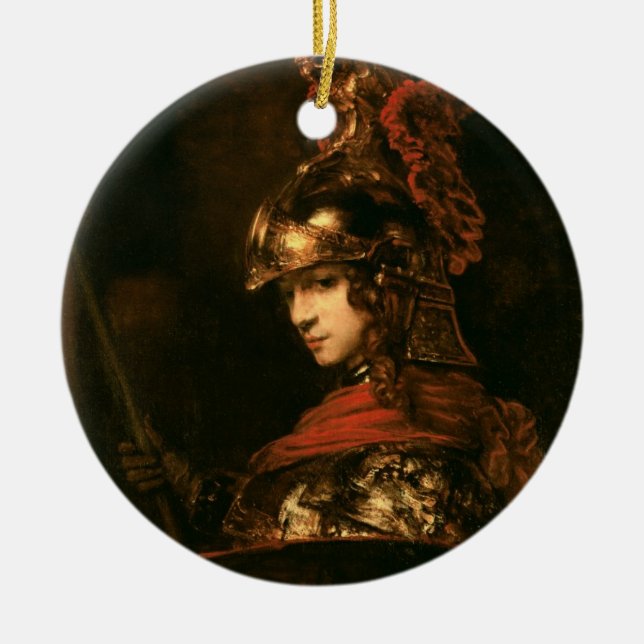 Pallas Athene oder, gepanzerte Zahl, 1664-65 Keramikornament (Vorne)