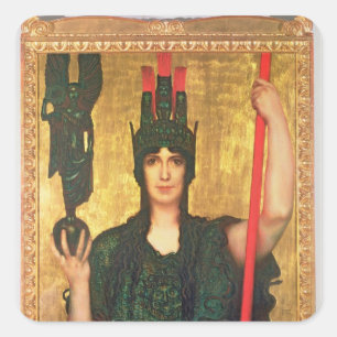 Pallas Athene Quadratischer Aufkleber