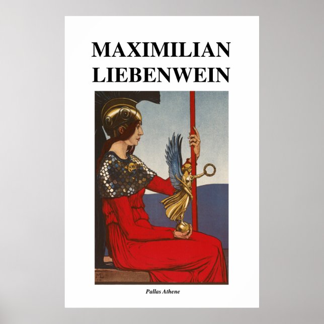 Pallas Athene von Maximilian Liebenwein Poster (Vorne)