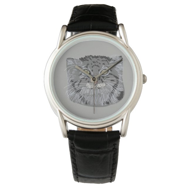 Pallas Cat Wild Animals Wristwatch Armbanduhr (Vorderseite)