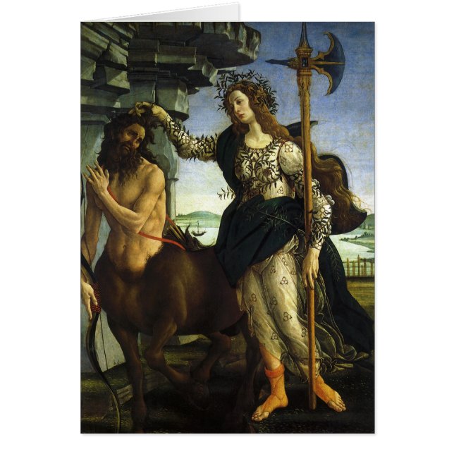 Pallas (Minerva) und Centaur von Sandro Botticelli (Vorne)