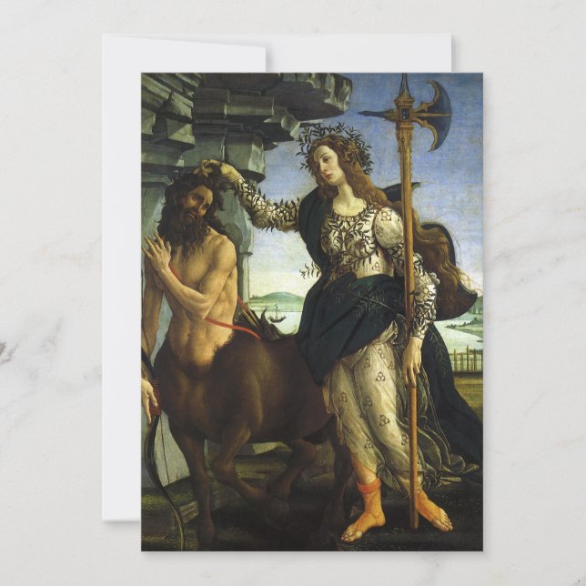 Pallas (Minerva) und Centaur von Sandro Botticelli (Vorderseite)