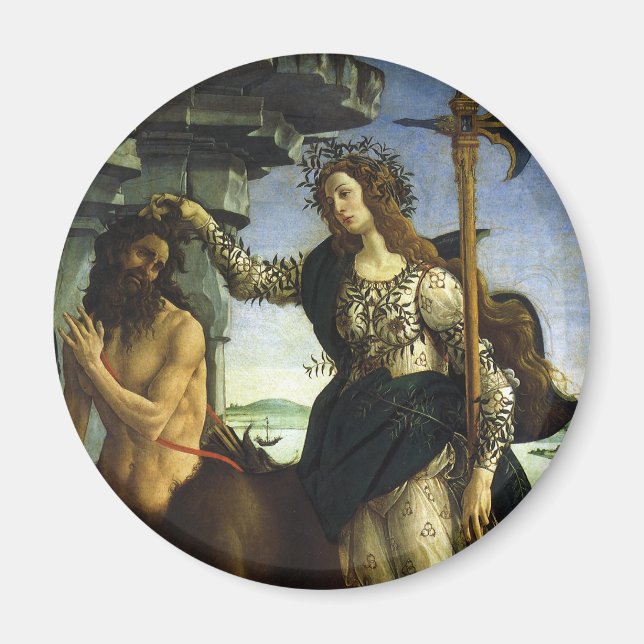 Pallas (Minerva) und Centaur von Sandro Botticelli Magnet (Vorne)