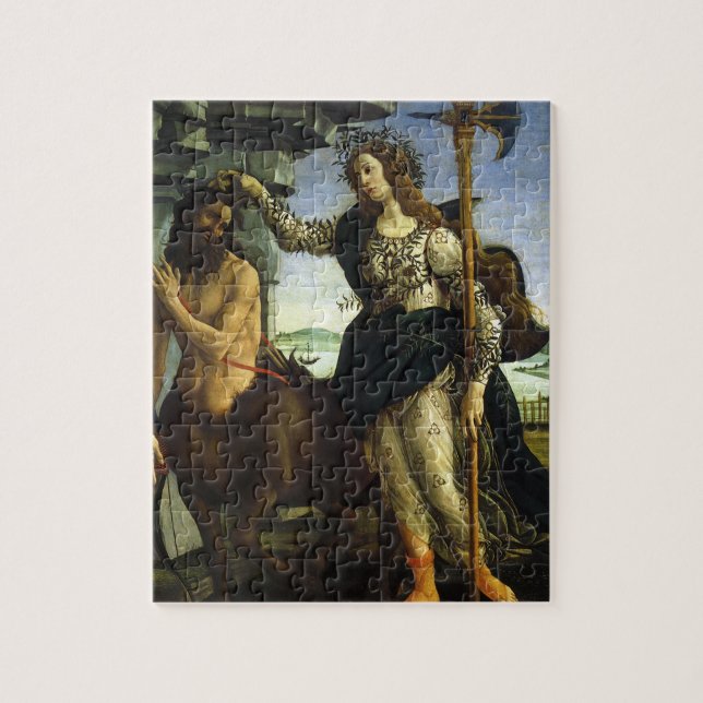 Pallas (Minerva) und Centaur von Sandro Botticelli Puzzle (Vertikal)