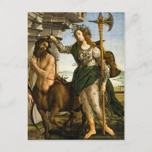 Pallas und der Kentaur von Sandro Botticelli Postkarte