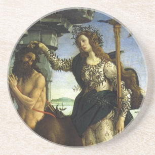 Pallas und der Kentaur von Sandro Botticelli Sandstein Untersetzer