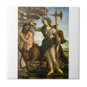 Pallas und der Zentaur von Sandro Botticelli Fliese